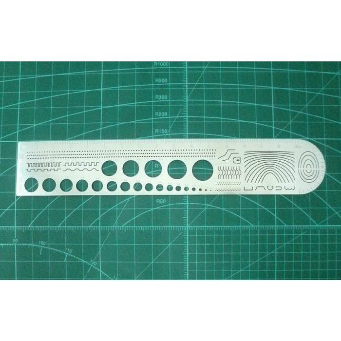 

pintar- Stainless Steel Modeling Scriber + cutting template