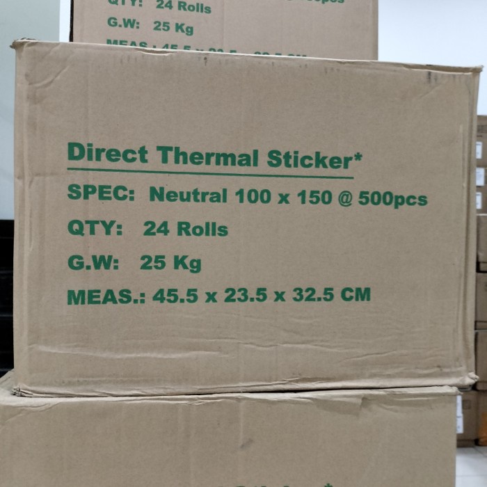 

pintar- STIKER LABEL BARCODE THERMAL 100MMX150MM/STICKER RESI 4" X 6"/10x15cm