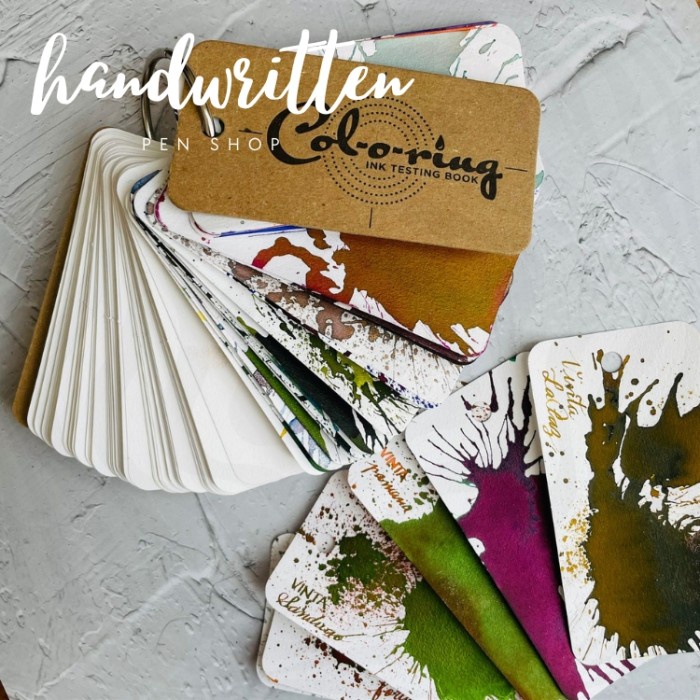 

COL-O-RING FOUNTAIN PEN INK COLLECTION TESTING BOOK