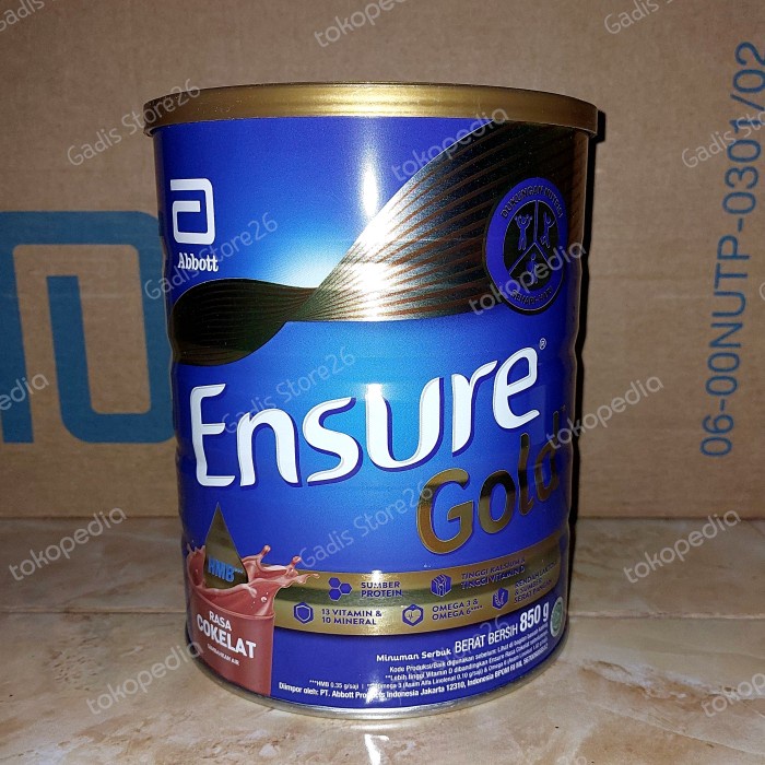 

BARANG TERLARIS Ensure gold rasa cokelat 850 gr susu lansia