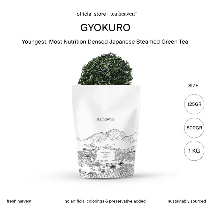 

Gyokuro Grade A Japanese Green Tea Teh Hijau Jepang Premium Organik Tea Heaven