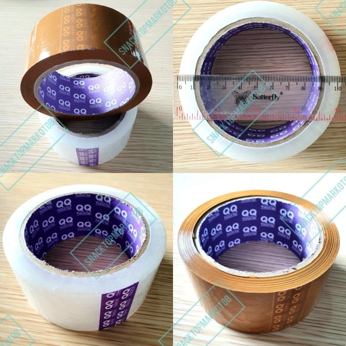 

pintar- Lakban Bening/Coklat QQ Premium Tape 2Inch(45mm) 72Yards Per Dus
