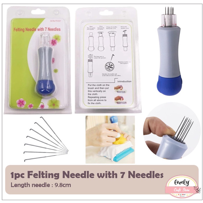 

Felting Needle With 7 Needles Alat Felting Dengan Tujuh Jarum