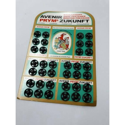 

Kancing Jepret Prym 11 mm Hitam lusinan