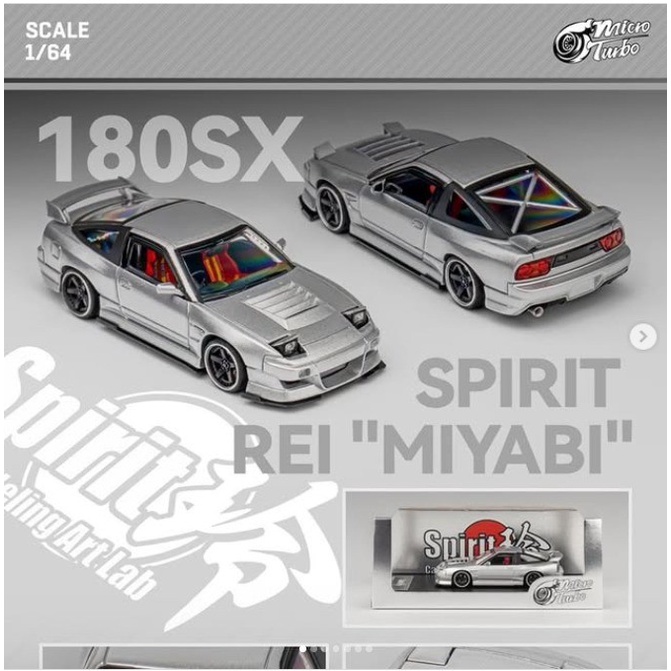 TERLARIS MT6407A4 - MICRO TURBO Custom 180sx Metallic Silver