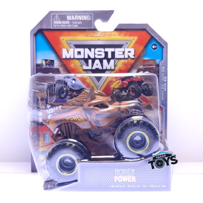 PROMO Monster Jam Horse Power Series 23 Monster Trucks 1:64 Scale Diecast