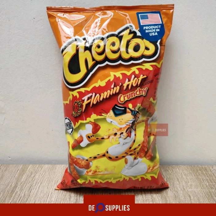 

..... Cheetos Flamin Hot Crunchy Cheese 226Gr - Snacks Import Usa Cheetoz