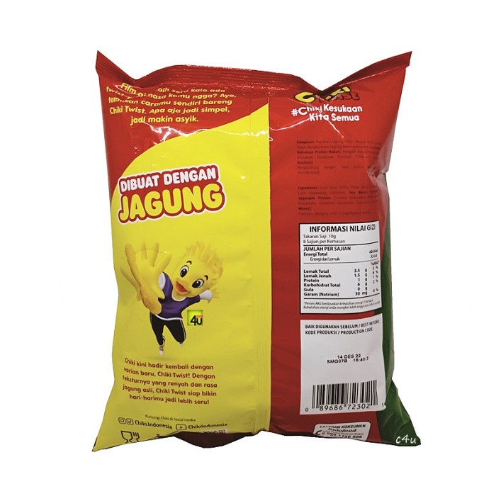 

NEW Chiki TWIST - Makanan Ringan Ekstrudat - 75 gr MZ430