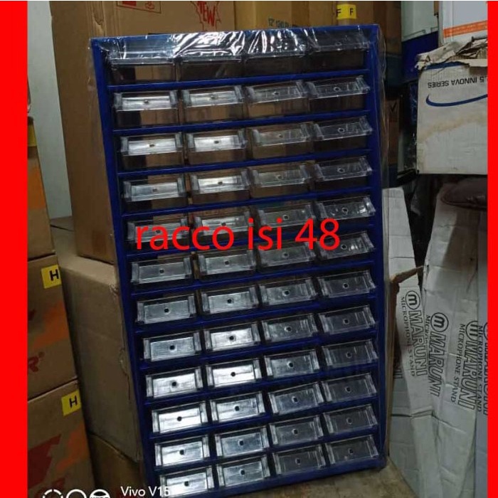 READY STOK racco extra dus bubble rak komponen slot 24 48 60 organizer raco
