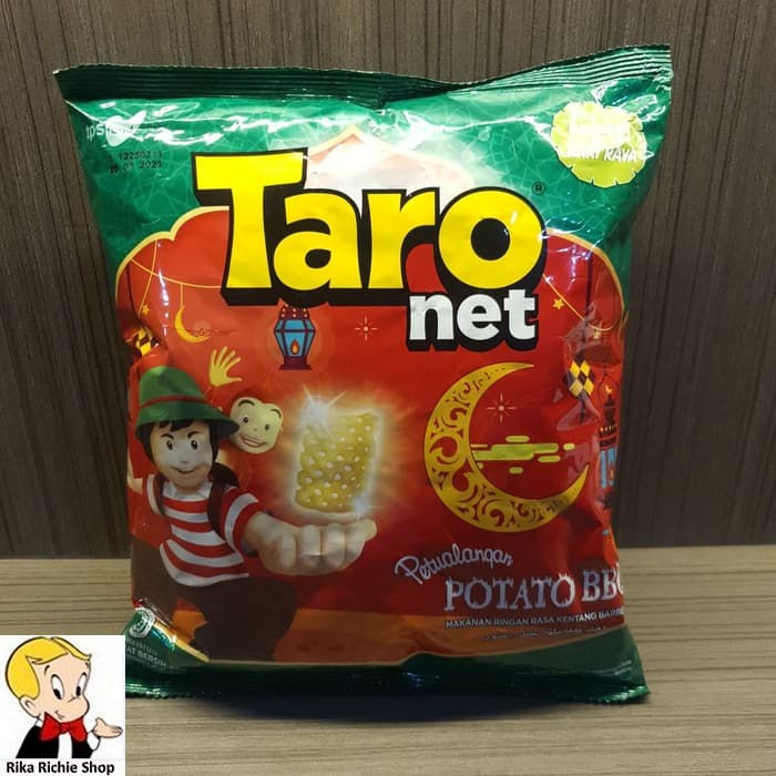 

GRATIS ONGKIR Taro Net Makanan Ringan Rasa kentang BBQ Potato BBQ HALAL 65 Gr YE460