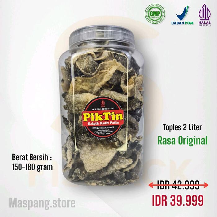 

Piktin Keripik Kulit Ikan Patin Variasi Original (Snack, Cemilan, Non Msg)