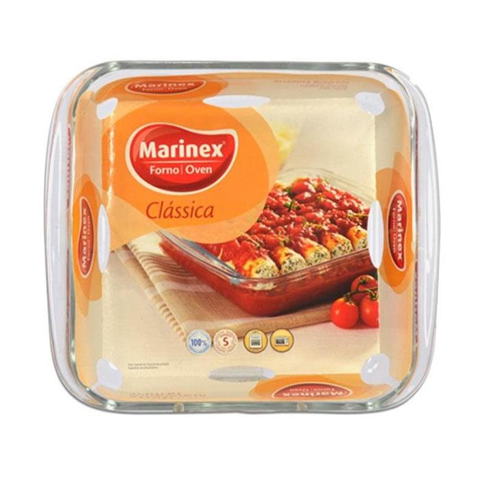 Loyang Piring Kaca Marinex 22Cm Segi Empat 1.8L Pyrex Pirex Microwave