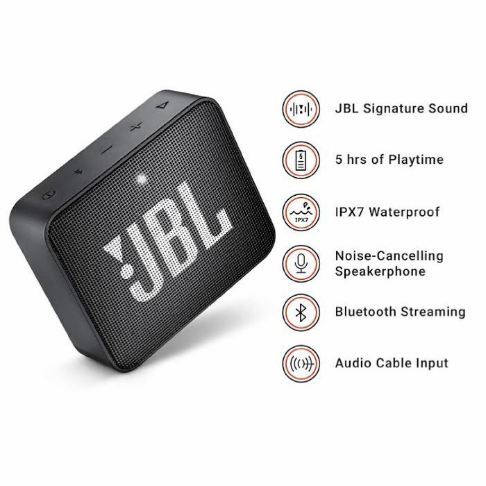Indocapture - Jbl Go2 / Go 2 Waterproof Portable Bluetooth Speakers Original