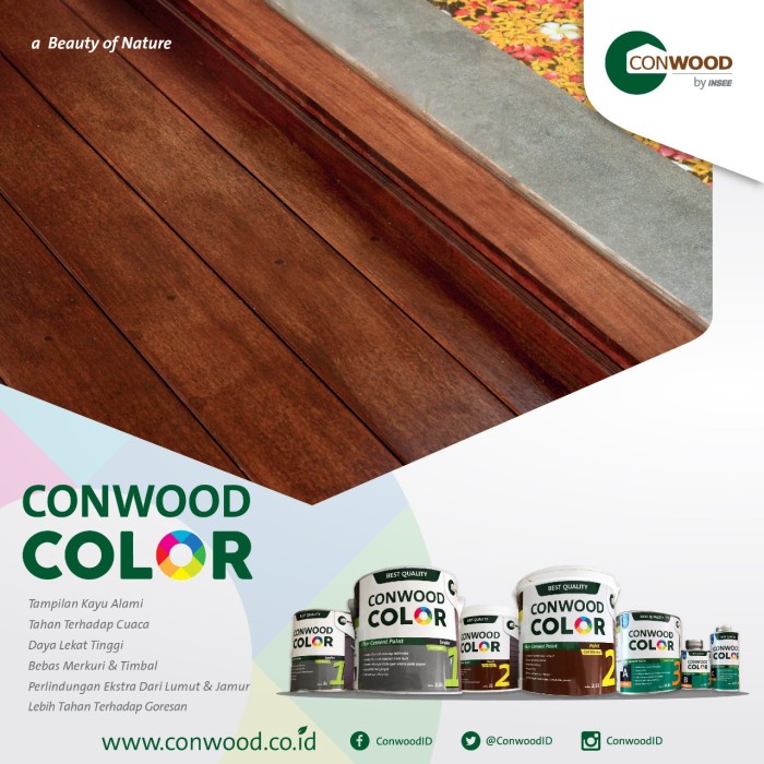 Conwood Color Akasia / Cat Warna Conwood -Gratisongkir