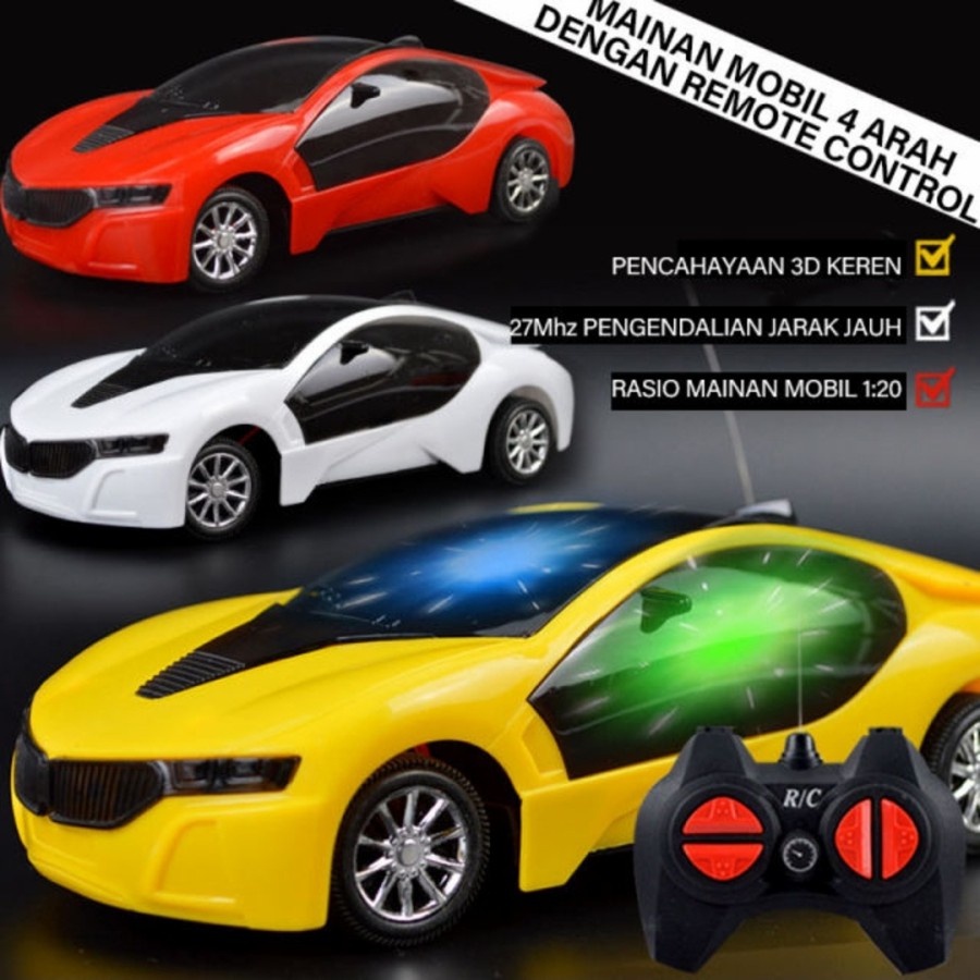 Rc Famous Mainan Mobil Lampu Mclaren Mobil Remote Control Sedan Rc Bugatti Ferrari Disco