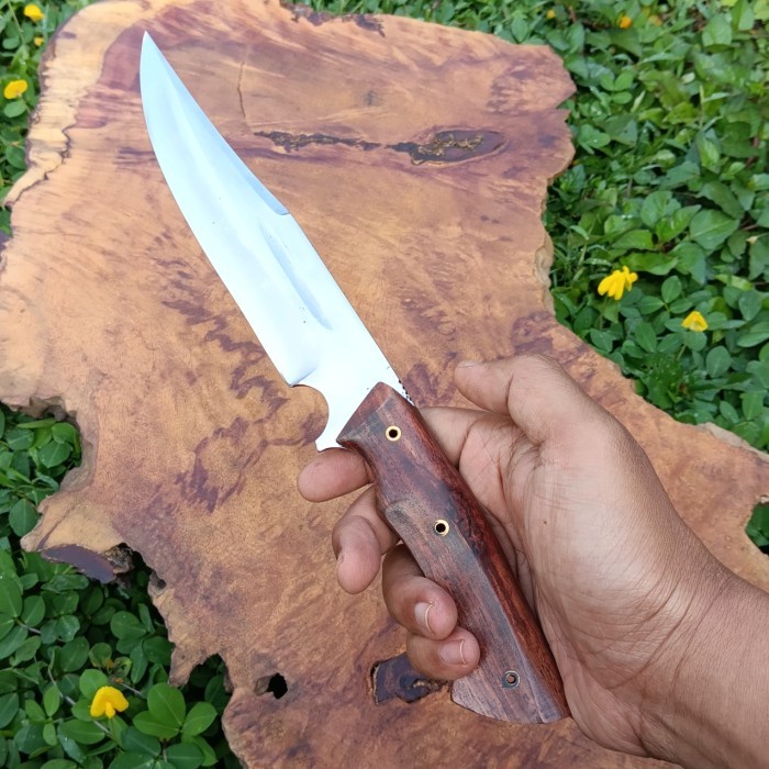 Best- pisau skinner bowie hiking camping fulltang multifungsi