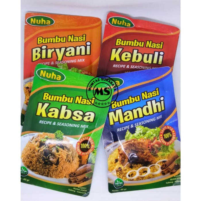 

UI951 Bumbu Nuha Instan Nasi Biryani, Mandhi, Kebuli, Kabsa 100% Non MSG NEW