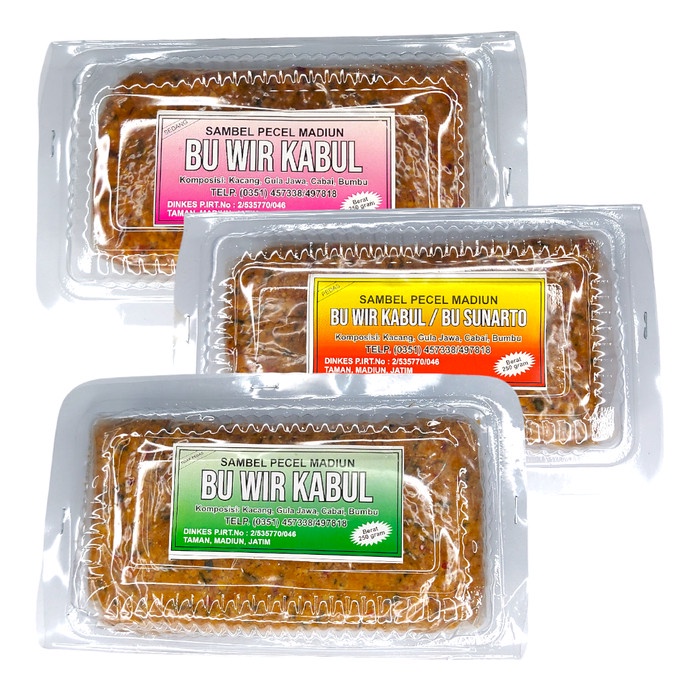 JJ836 Sambel Pecel Madiun Bu Wir Kabul Bumbu Kacang Instan Sambal Pedes CUCI GUDANG