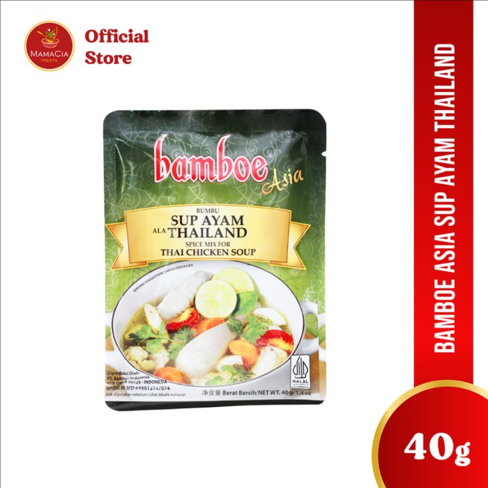 

RJ112 Bamboe Bumbu Asia Instan Sup Ayam Thailand 40gr TERBARU