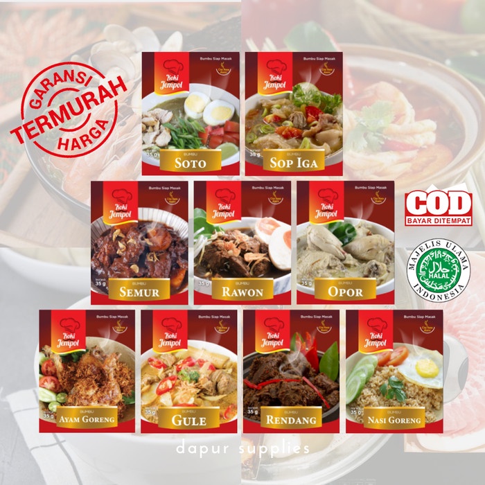 

PI838 Bumbu Instan Khas Nusantara Koki Jempol / Bumbu Masak Koki Jempol TERBARU
