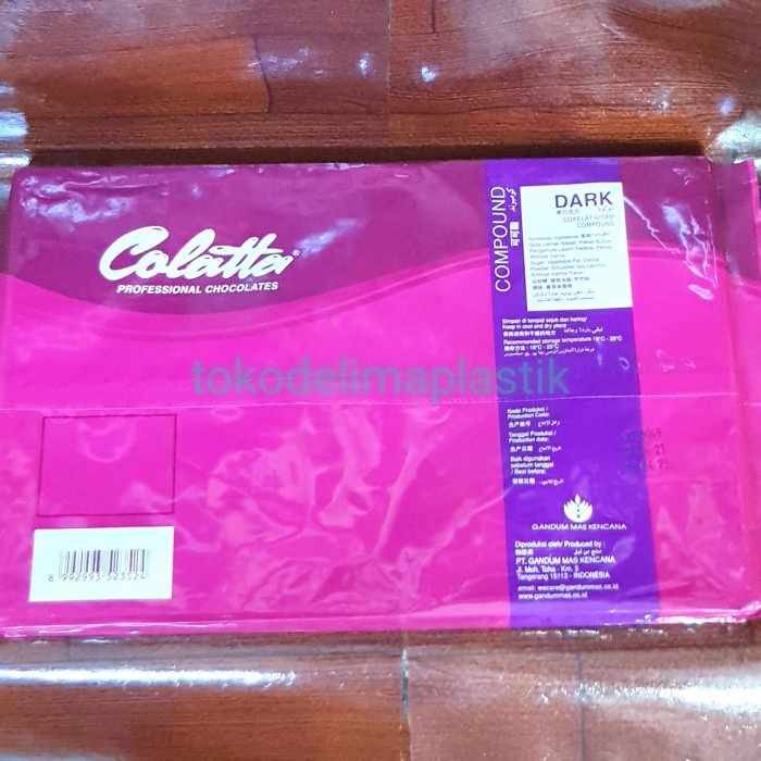 

Lezat- Colatta Dark Chocolate Compound / Dark Coklat Blok Batang 1kg