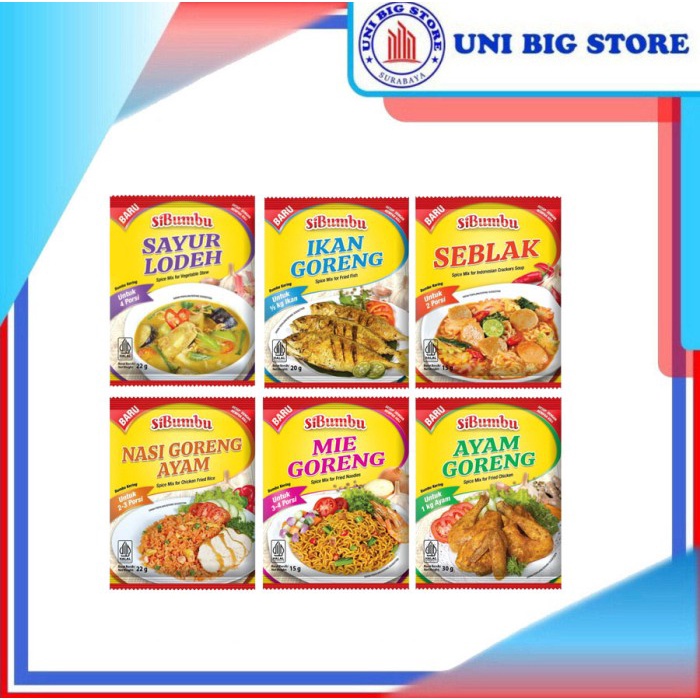 

EJ576 SiBumbu Bumbu Masak Instan Mie Goreng Ayam Goreng Ikan Goreng Nasi Goreng Lodeh Seblak 15 gr