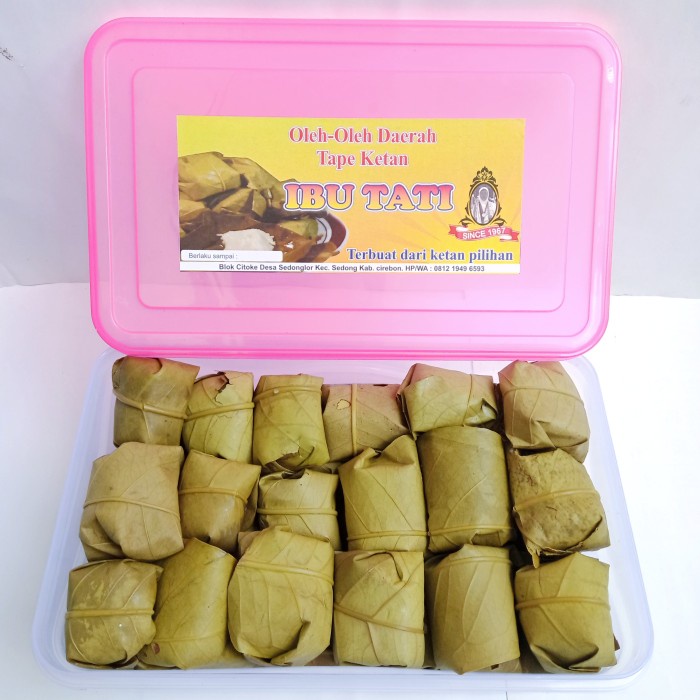 

Lezat- Tape Ketan Cirebon/Kuningan Kemasan Tupperware Isi 50 Pcs