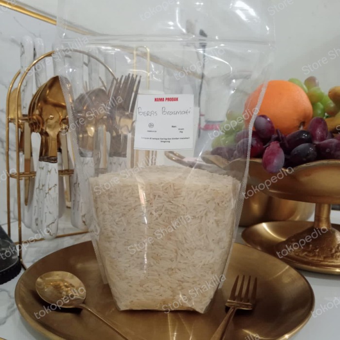 

Lezat- Beras Basmati 1000 Gram/Beras Basmati Asli Arab 1 Kg Kualitas Premium