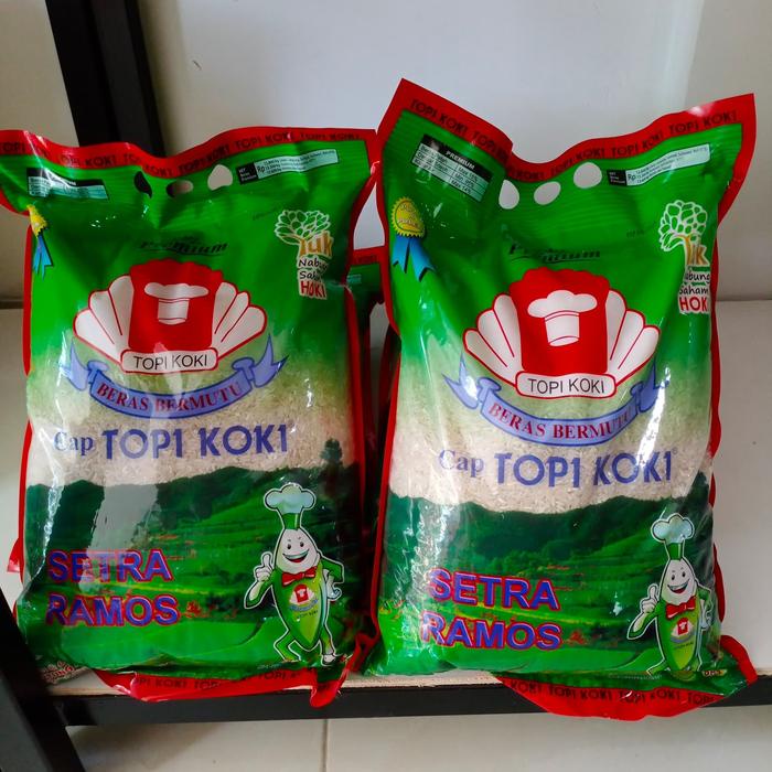 

Lezat- BERAS CAP TOPI KOKI 5KG / BERAS PREMIUM / BERAS SETRA RAMOS 5KG
