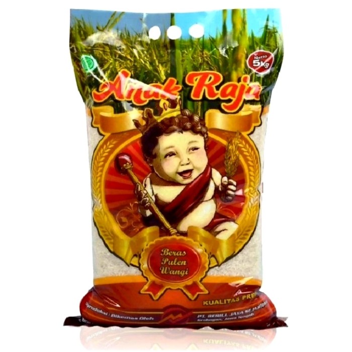 

Lezat- Beras Pulen Wangi ANAK RAJA 5 KG Beras Kualitas Premium Beras Premium