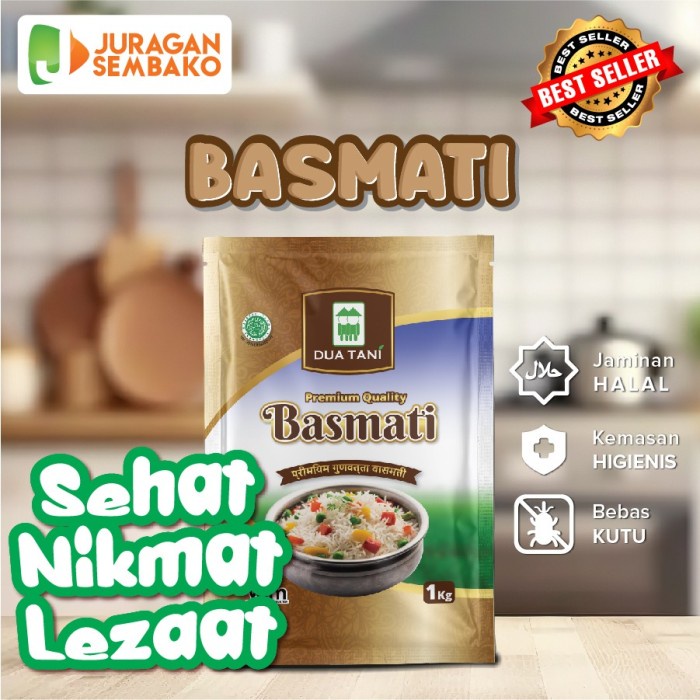 

Lezat- Beras Basmati 1 kg Dua Tani