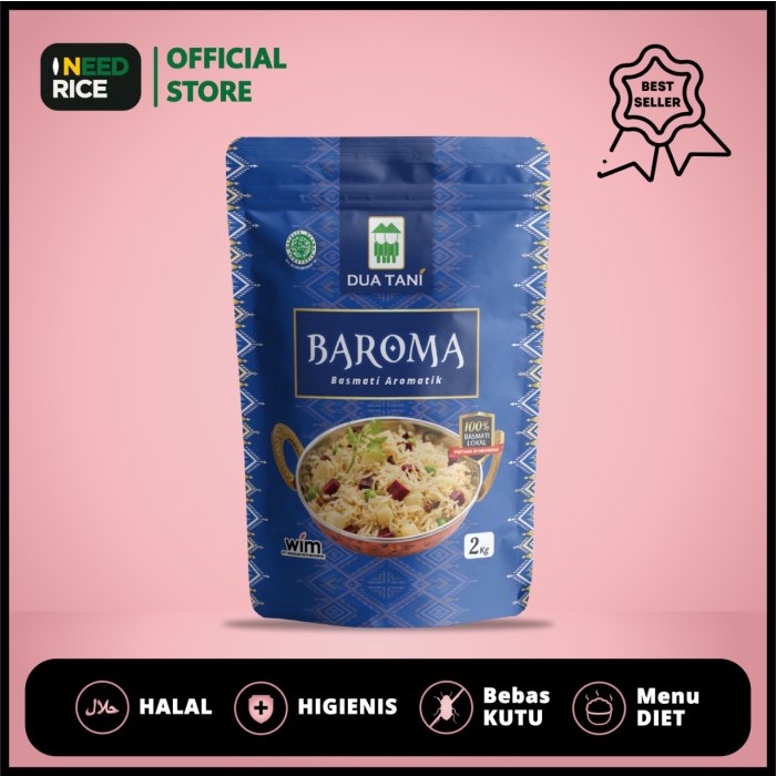 

Lezat- Beras Baroma Basmati Aromatik Dua Tani- untuk masakan Timur Tengah