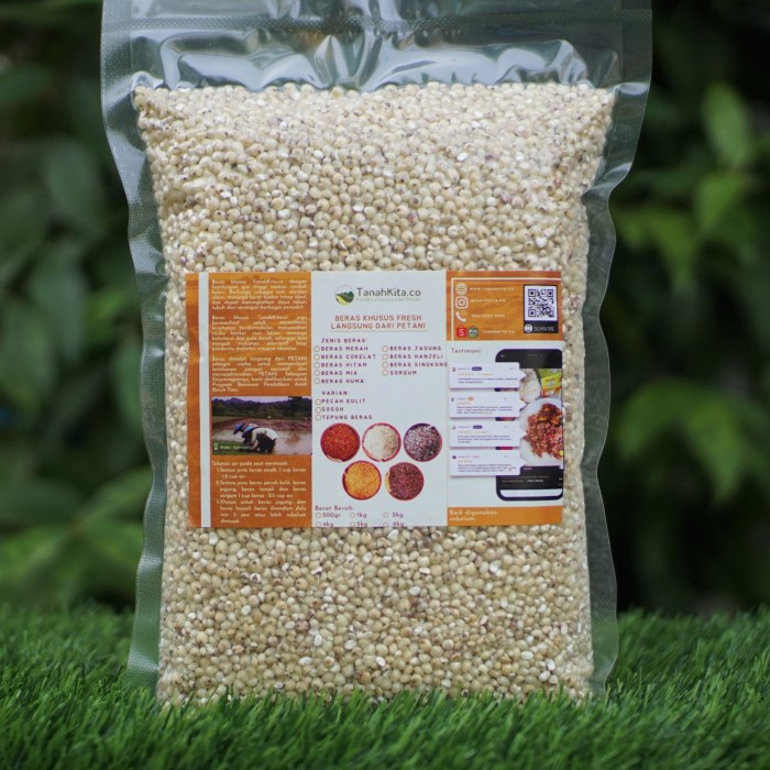 

Lezat- Beras Sorgum Sosoh FRESH langsung dari Petani I Sorghum I 2kg Vacuum