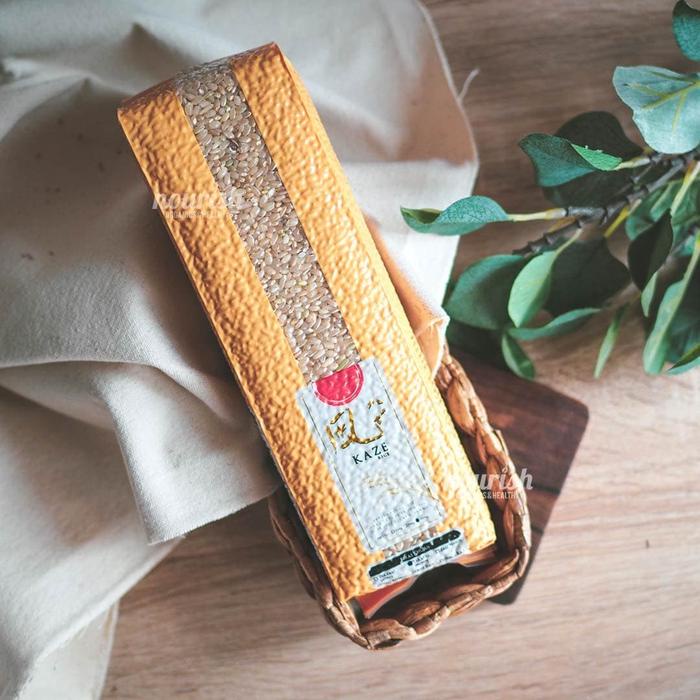 Lezat- Kaze Organic Japonica Brown Rice Zero Sugar (Beras Jepang) 1kg