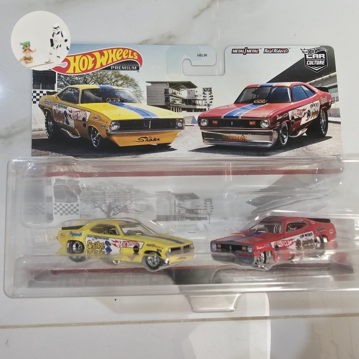 HOTWHEELS 2 PACK PLYMOUTH CUDA FC & PLYMOUTH DUSTER FUNNY CAR "SNAKE & MONGOOSE"