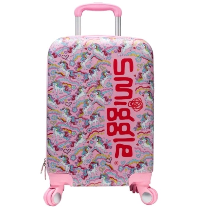 Smiggle Fave Unicorn Pink Suitcase (4 roda)/Traveling Bag Smiggle/Kado