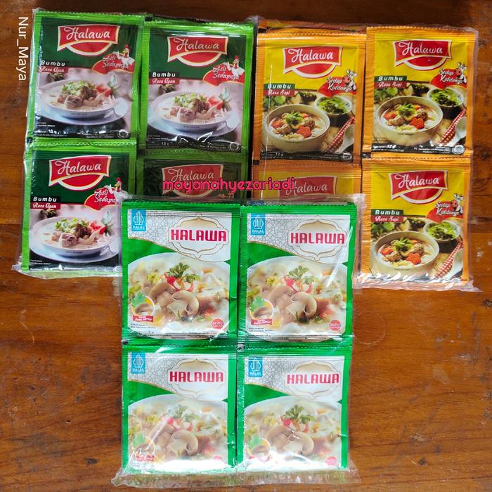 

EJ289 24 pcs/ 1 pack HALAWA bumbu probiotik 12 gr penyedap rasa Organik Bahan Rempah Halal Bubuk