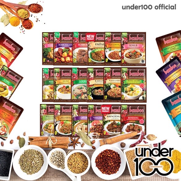 

ED532 Under100 Bumbu Bamboe Asia 6 Varian Rasa Dapur Instan HALAL PROMO