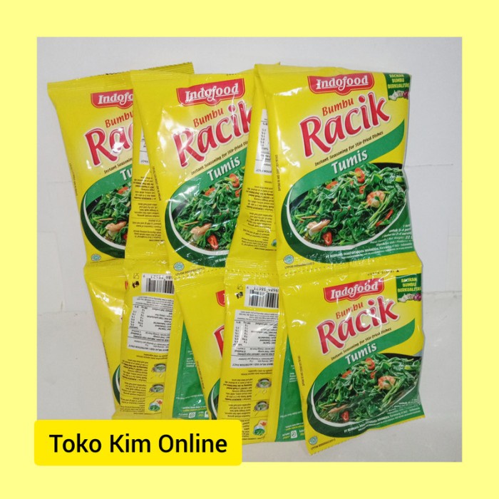 

HL234 Bumbu Masak Instan RACIK Indofood Tumis 22gr isi 10 bks FREE ONGKIR