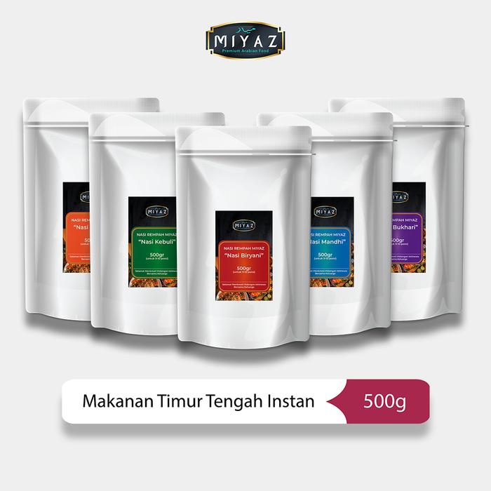 

IH670 MIYAZ NASI KEBULI NASI BRIYANI NASI MANDHI NASI BUKHARI KABSA BERAS BASMATI BUMBU INSTAN