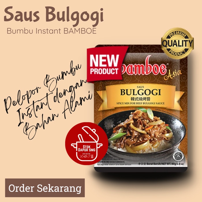

GN686 Bumbu Dapur Masak Instan BAMBOE Asia SAUS BULGOGI 80gr DISKON