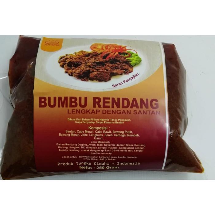 

QF311 bumbu rendang instan lengkap dengan santan untuk daing 500gr STOK TERBATAS
