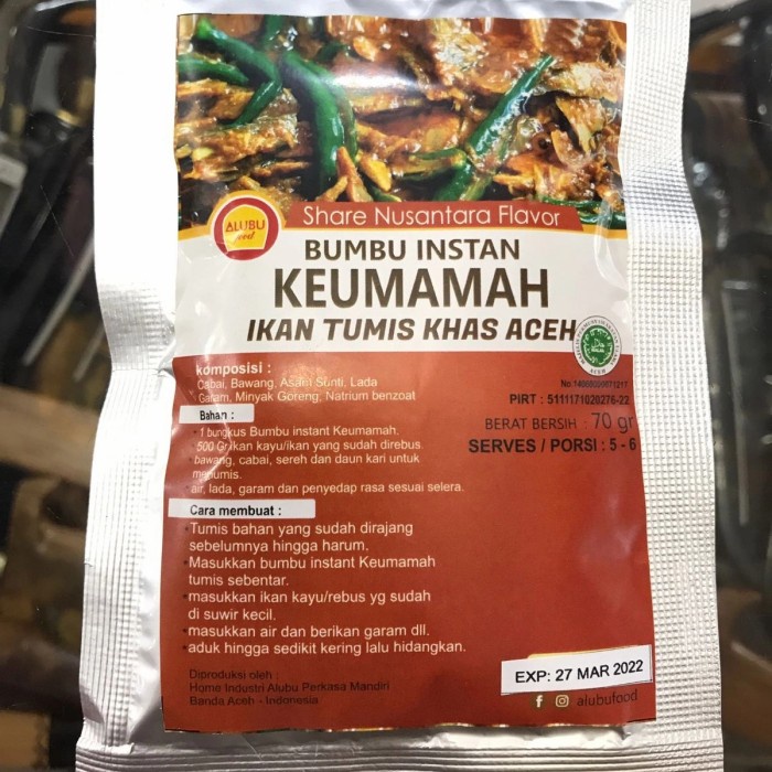 

FH470 Bumbu instan Keumamah ikan tumis khas Aceh PROMO