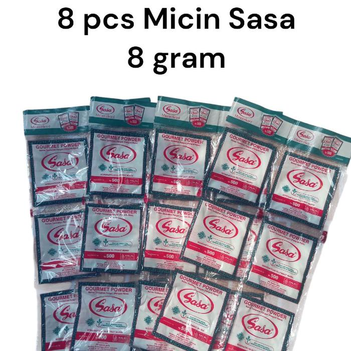 

ZY951 8 pcs Micin sasa 8 gram Bumbu Penyedap Rasa Instan PROMO SPECIAL