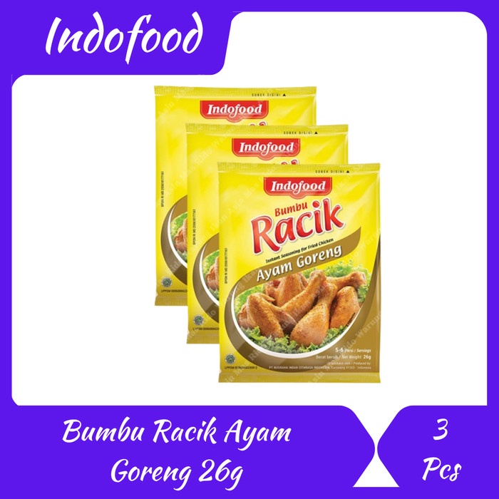 

RT750 Bumbu Racik Ayam Goreng Bumbu Ikan Goreng Indofood Bumbu Instan STOK TERBATAS