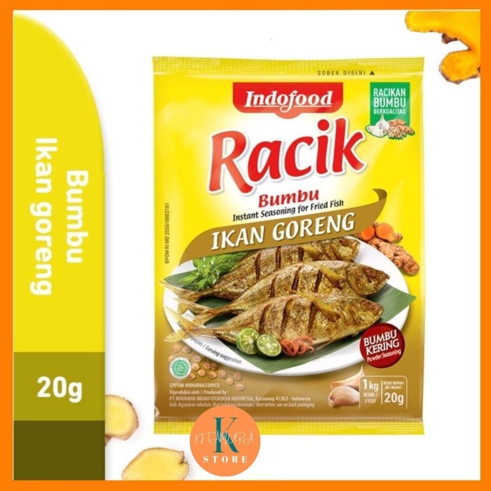 

RJ654 BUMBU RACIK INSTAN INDOFOOD IKAN GORENG SALE