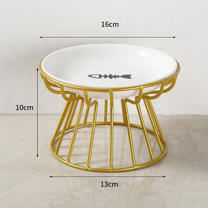 PREMIUM AimayaPet Tempat Makan Anjing Kucing Mangkuk Hewan Keramik/Mangkuk Kucing Keramik Tempat