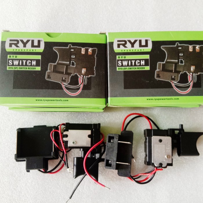 PREMIUM Saklar switch baterai bor cordless Ryu rcd 12v rci 20v