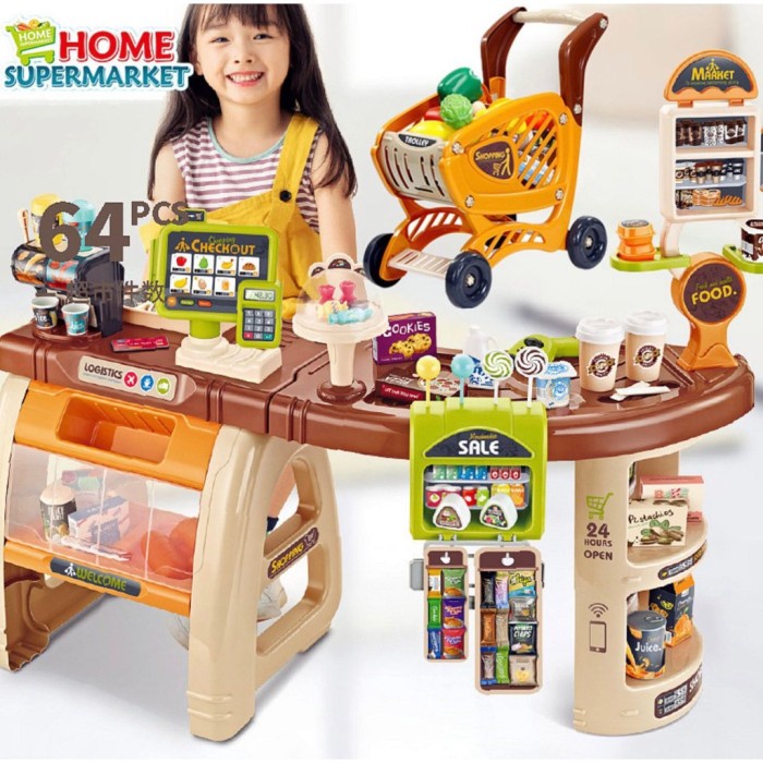 PREMIUM Mainan Edukasi Anak Home Supermarket Jumbo / Supermarket Terlengkap