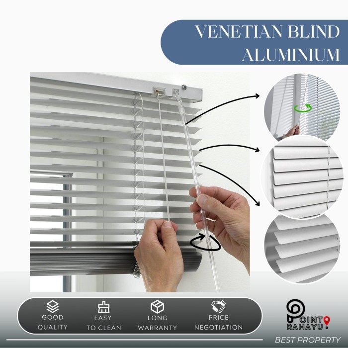 HOT SALE [GARANSI TERMURAH] KREY / TIRAI JENDELA GULUNG VENETIAN BLIND